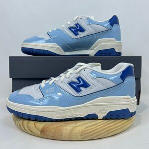 New Balance 550 'Patent Leather Pack - Chrome Blue' BB550YKE | Men's 8.5